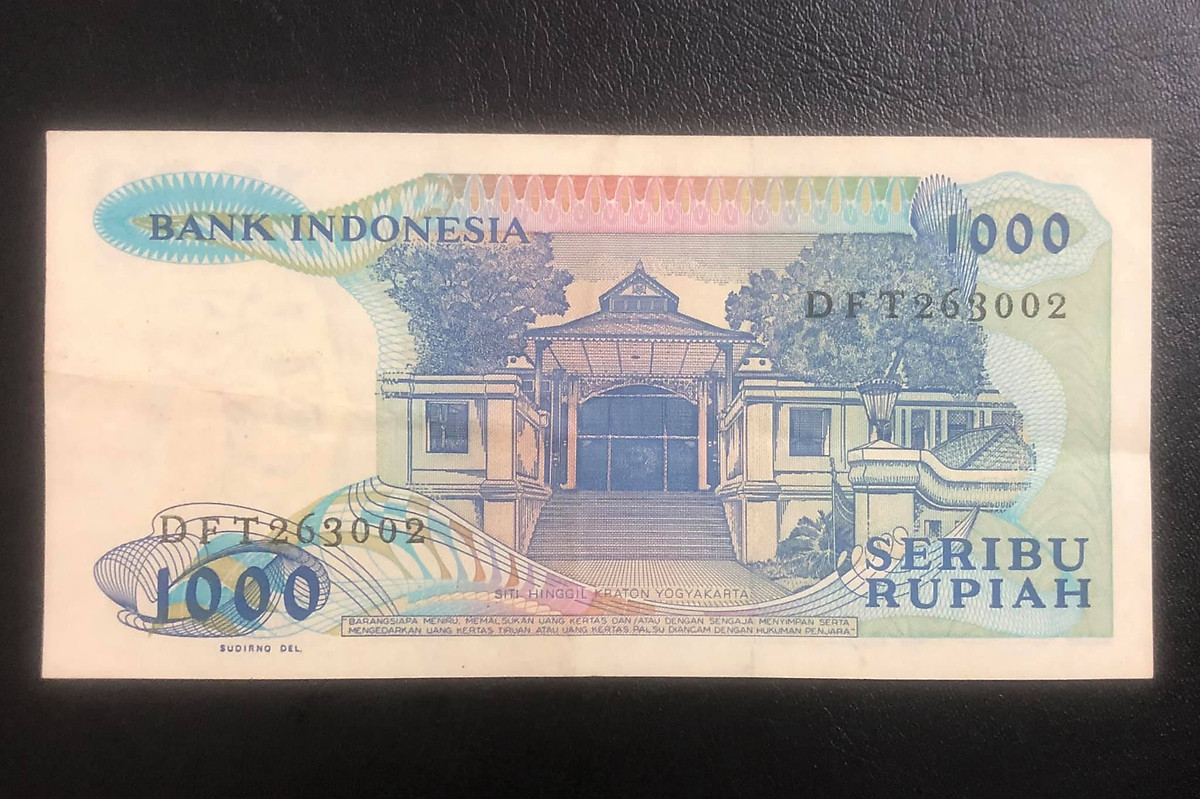 Tiền xưa thế giới sưu tầm 1000 rupiah Indonesia 1987 - Tiền mới keng 100% - Tặng túi nilon bảo quản