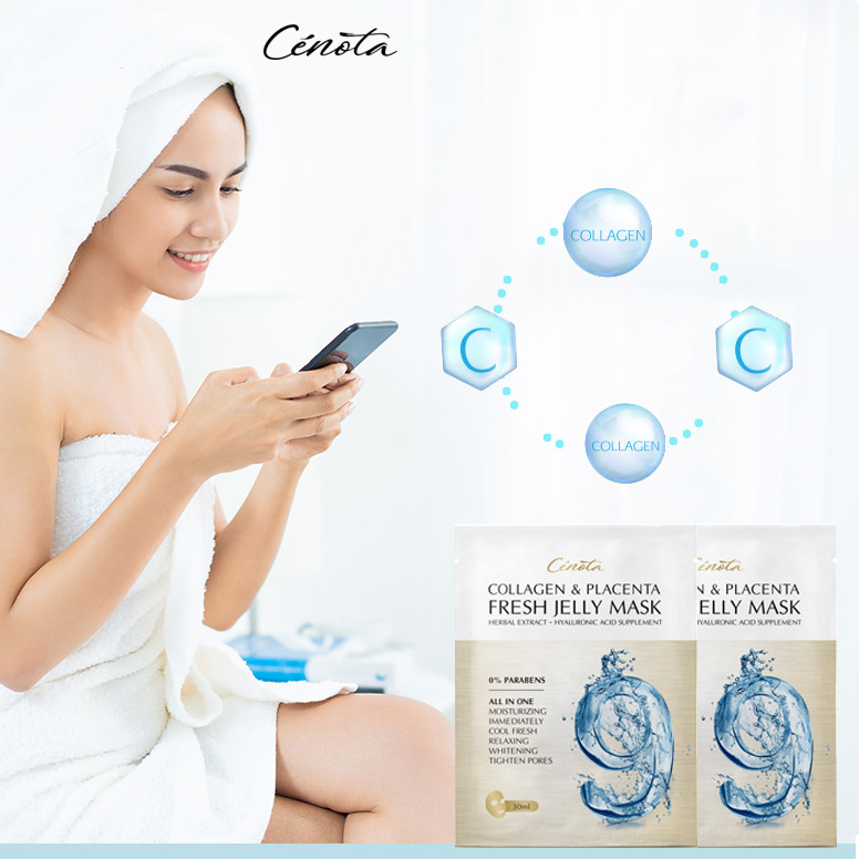 Combo 5 Mặt nạ Thạch Cenota Collagen cho da Căng Mọng