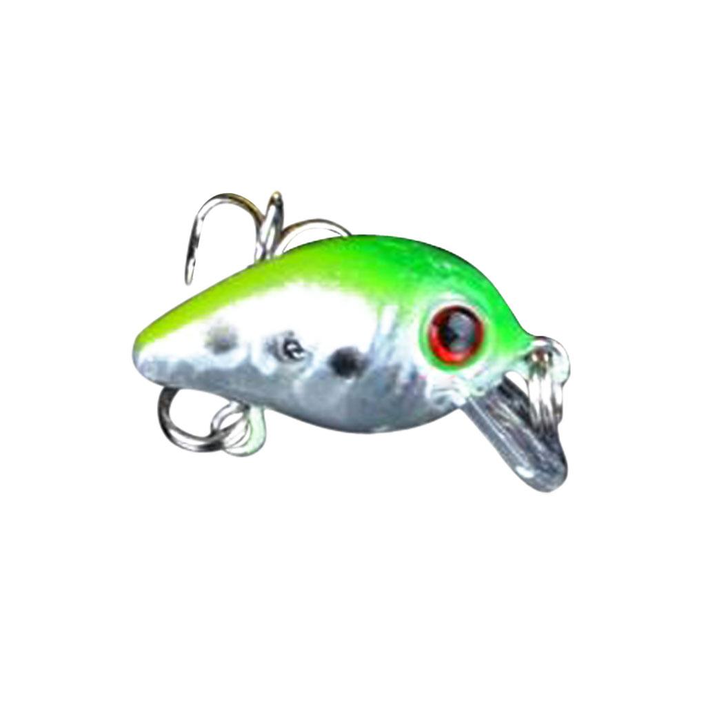 Mini Fishing Tackle Lure Floating Minnow Bass Bait Treble Hook