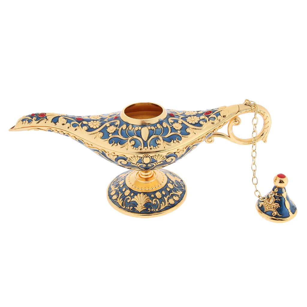 Aladdin Genie Light Lamp Jewelry Holder, Home Decoration, Gift Dark Blue