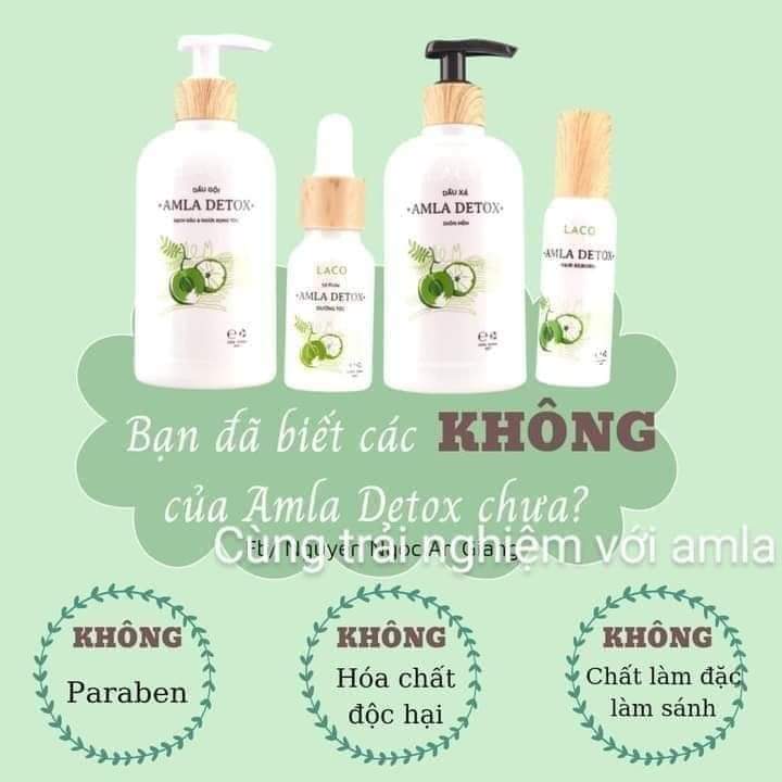 Dầu Gội Amla Detox Sạch Gàu Và Ngừa Rụng Tóc