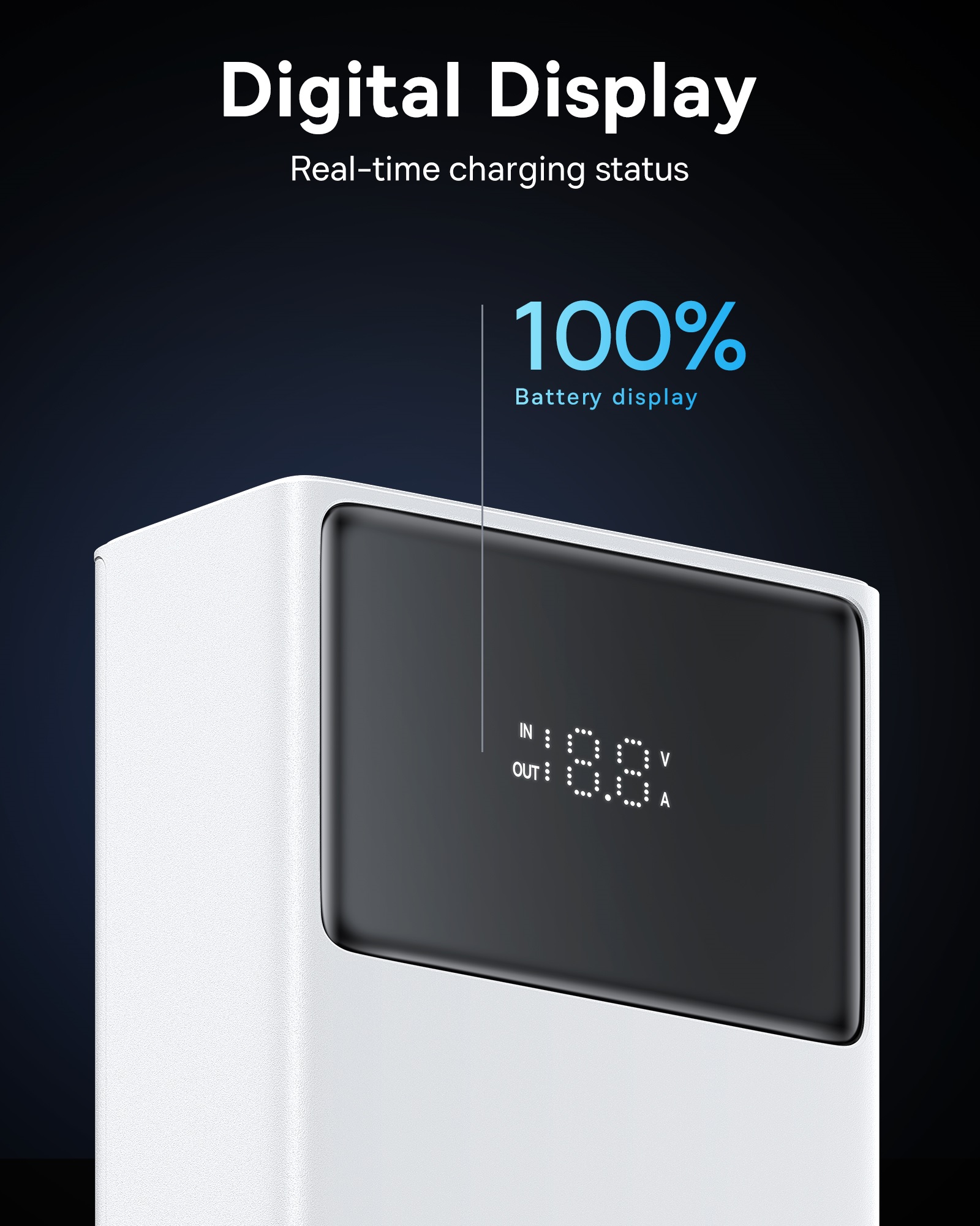 Pin Sạc Dự Phòng OS-Baseus Star-Lord Digital Display Fast Charging Power Bank 30000mAh 65W (Kèm cáp USB to C, 3A, 30cm) (Hàng chính hãng)