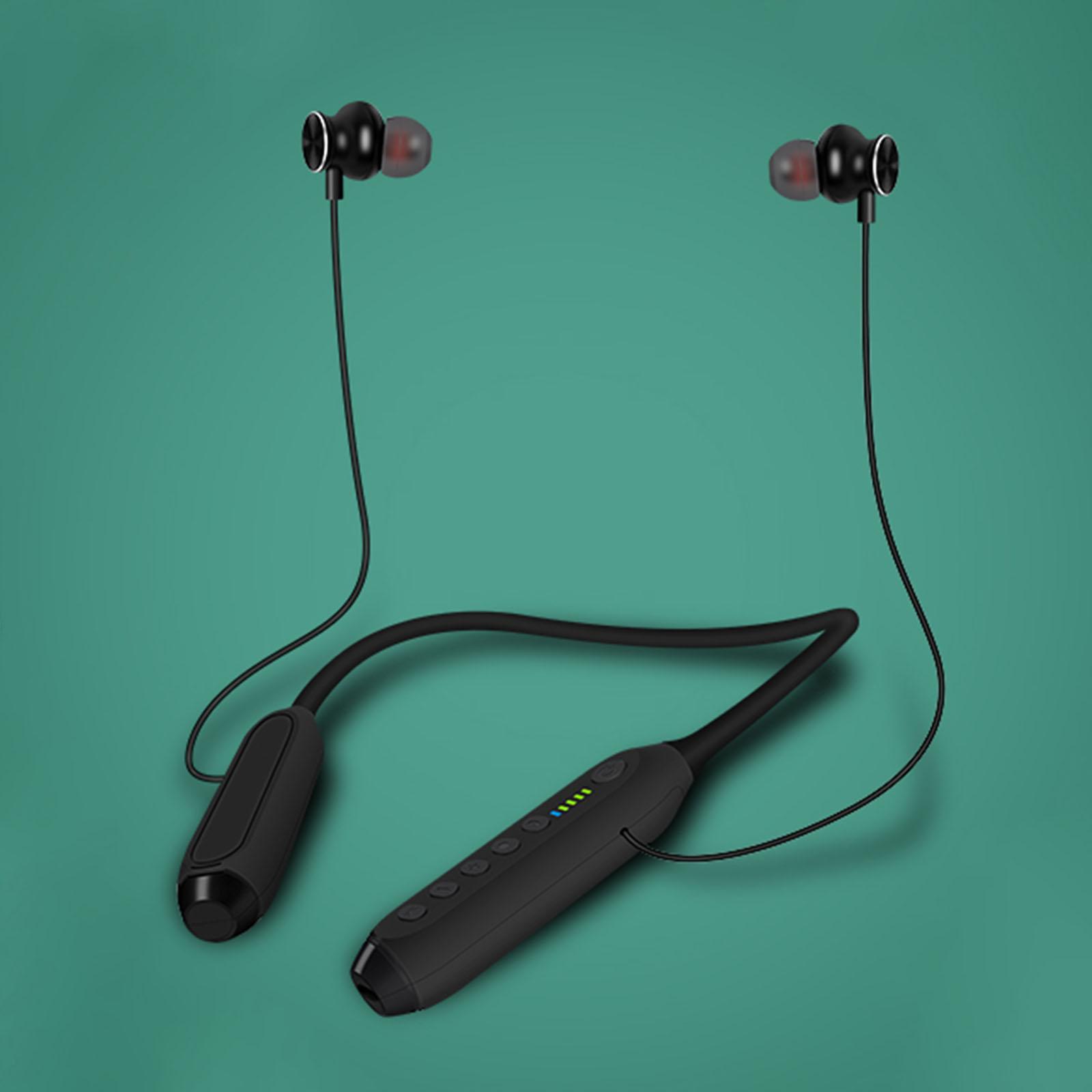 Neckband Bluetooth V5.3 Headphones W/Mic HD Stereo Sport Earbuds for Running Gym Home