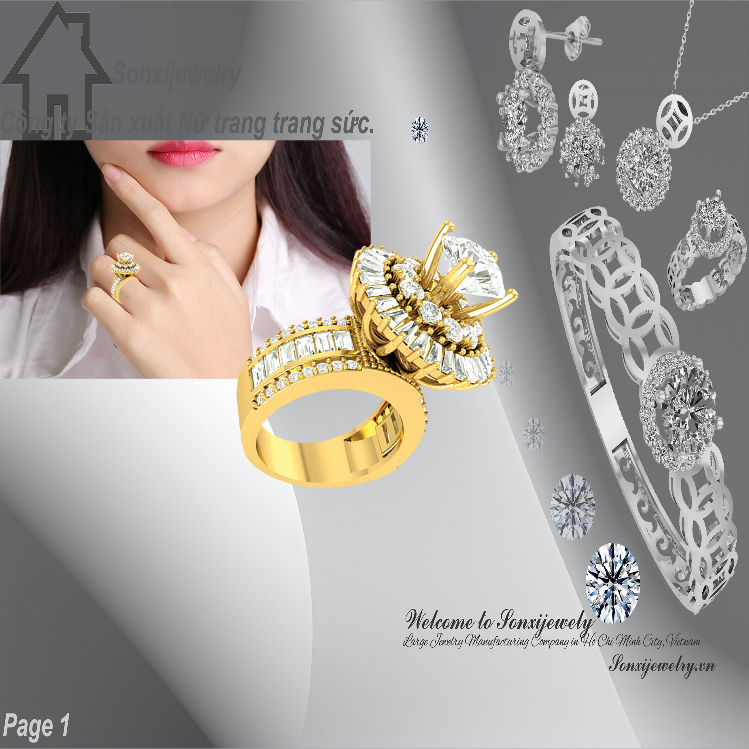 NHẪN NỮ XI MẠ MẪU ĐẸP 1201