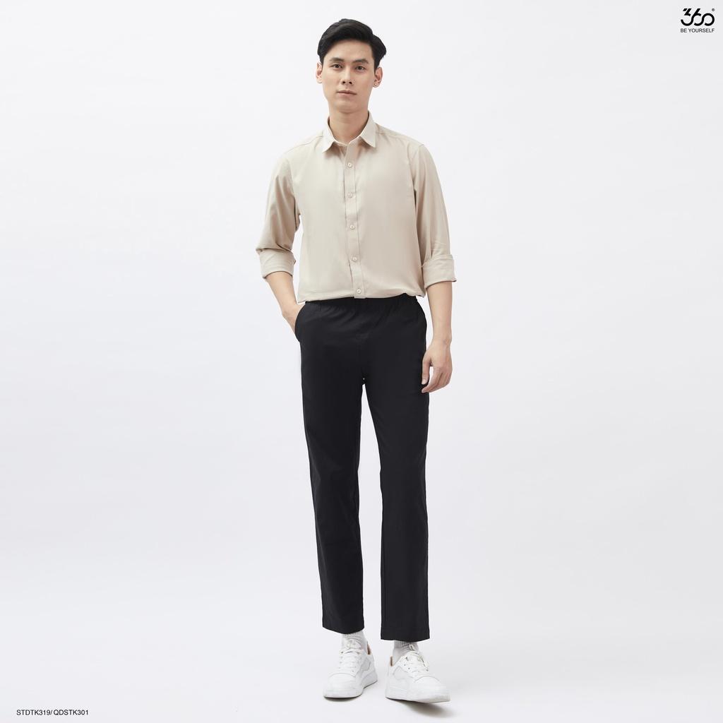 Quần dài cạp chun thương hiệu thời trang nam 360Boutique chất liệu cotton - QDSTK301