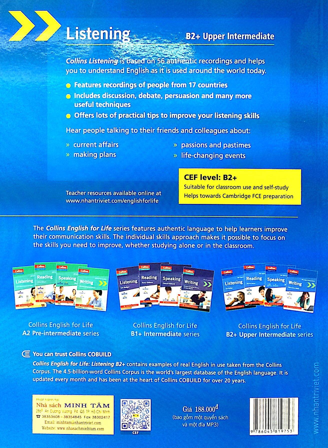 Collins - English For Life - Listening (B2+ Upper Intermediate) - Kèm CD