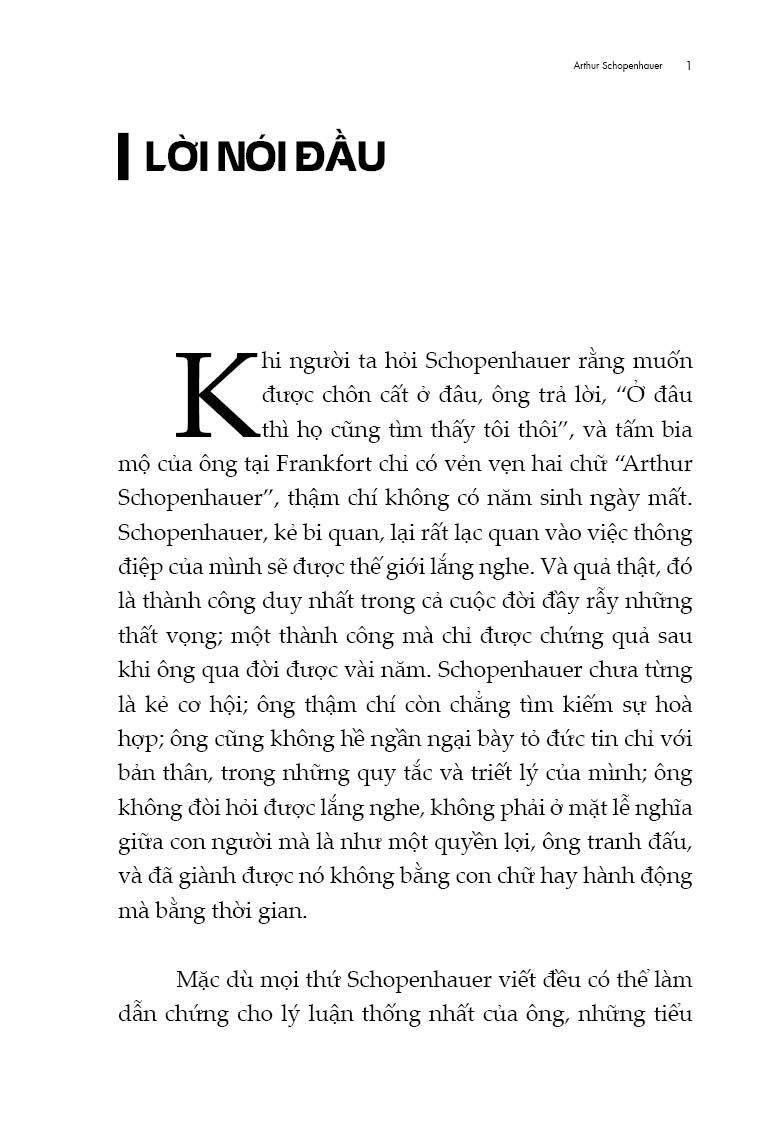 Những Tiểu Luận Về Tồn Tại - Schopenhauer