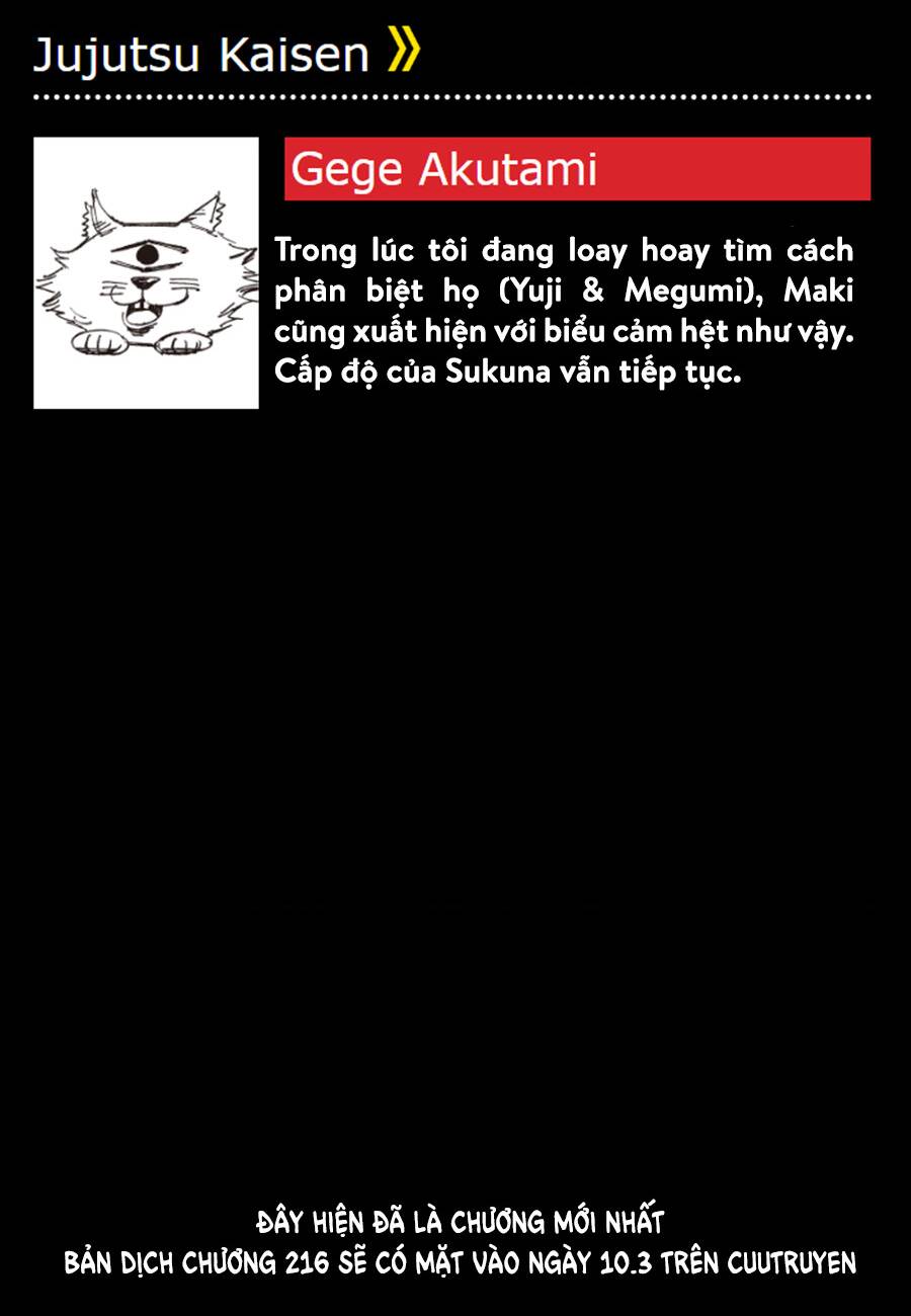 jujutsu kaisen - chú thuật hồi chiến chapter 215 25