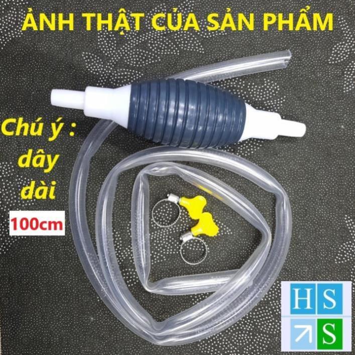 Bơm hút chất lỏng đa năng kèm 2 khóa (Dài 100cm) Dụng cụ hút nước, rượu, xăng dầu đơn giản hiệu quả -