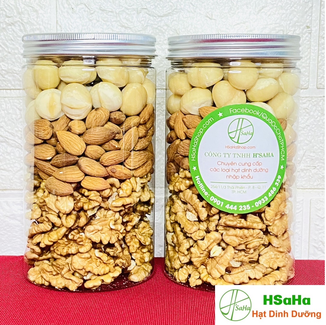 Mix Các Loại Hạt Cho Bà Bầu - 3 Loại Tách Vỏ - HSaHa 500g