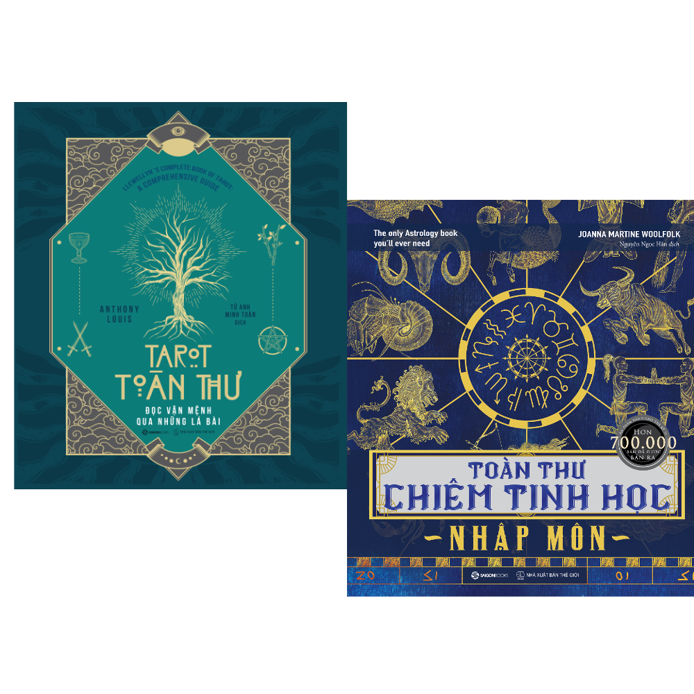 Combo 2 Cuốn sách: Toàn thư chiêm tinh học nhập môn + Tarot toàn thư