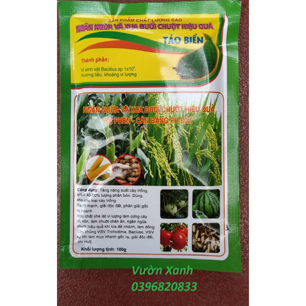 Chế phẩm vi sinh chuyên xua đuổi chuột bổ sung Trichoderma nấm đối kháng, cân bằng PH đất