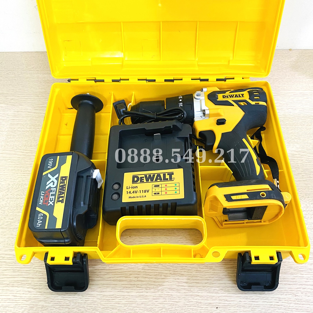 Khoan Pin Dewalt Chuyên Dụng 199V Có Búa, Pin 10 CELL AutoLock 13 Ly Không Chổi Than - Chuyên Khoan, Bắt Vít, Bắn tôn Cực Khỏe