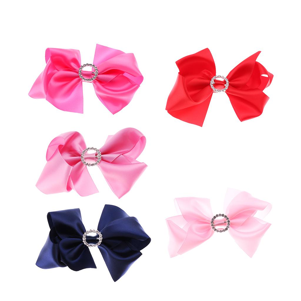 Kids Baby Bow Hairpins Hair Clip Kids Barrette Hair Accessories Red