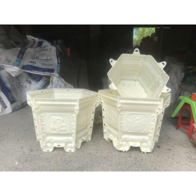 Khuôn chậu lục giác 48 chân liền nhựa abs mẫu mới nhất