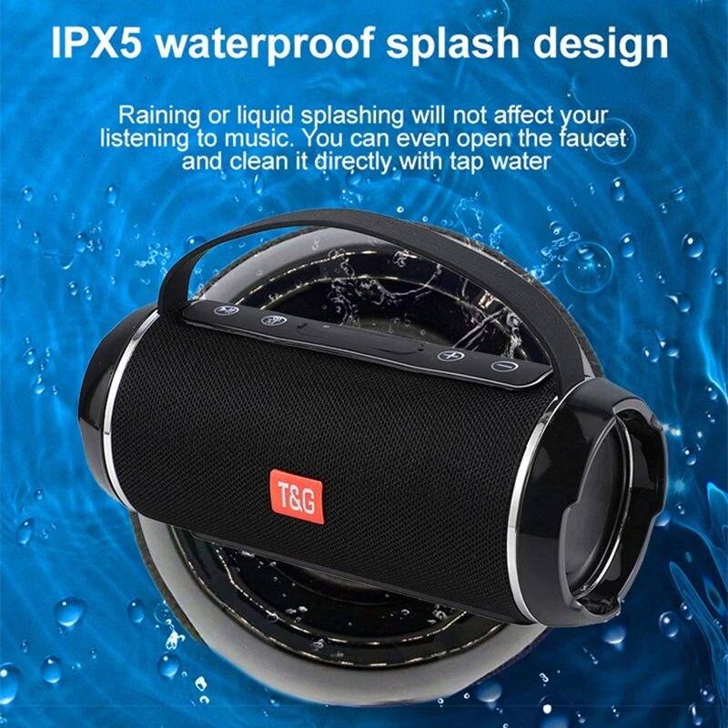 Loa Bluetooth Không Dây TG116C Du Lịch Và Ngoài Trời Cuộc Gọi Rảnh Tay Âm Thanh Nổi Di Động Loa Bluetooth TWS Color: green
