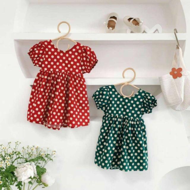 BÁN SỈ VÁY BI CÁNH TIÊN 2 MÀU CHO BÉ