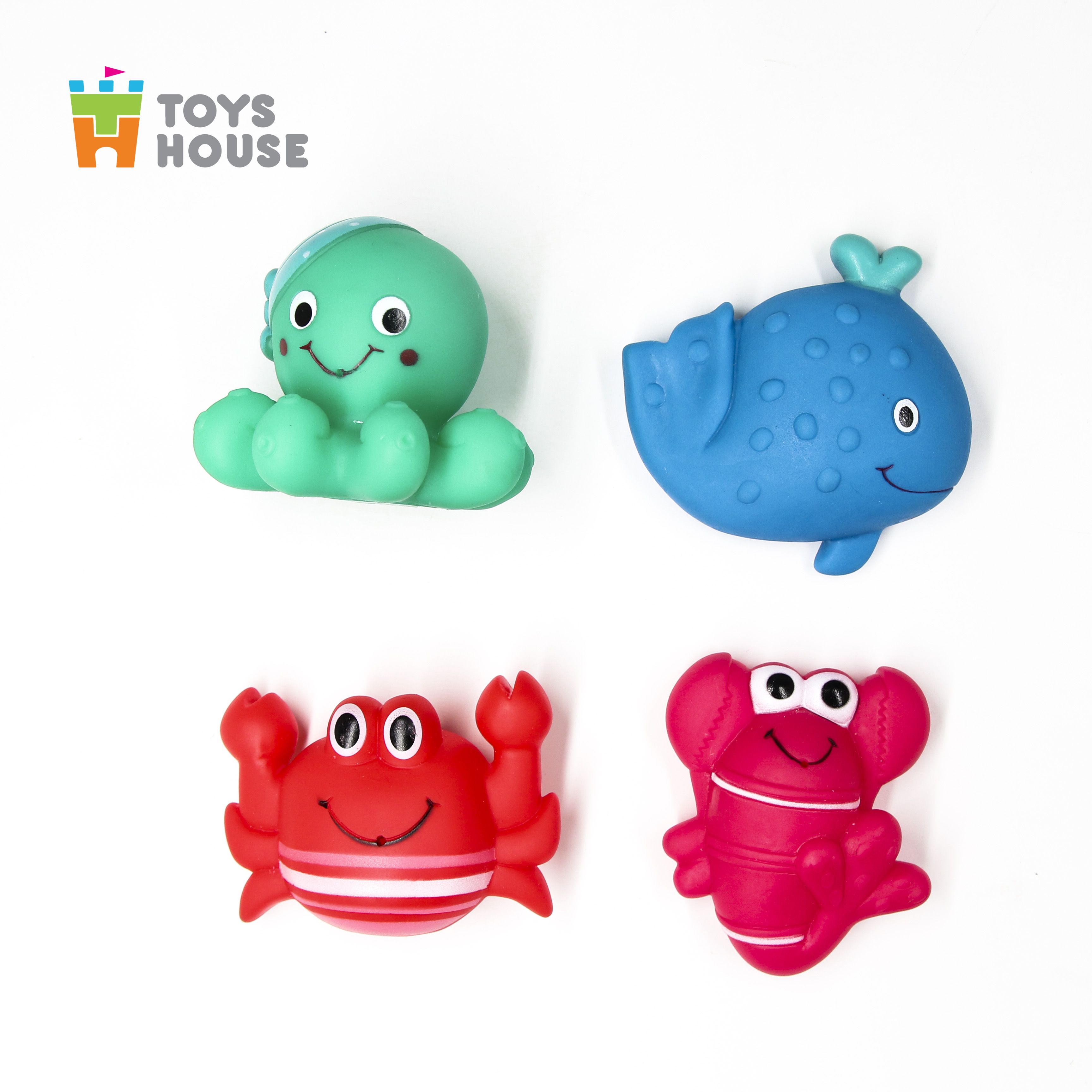 Đồ chơi nhà tắm cho bé-set 4 món hình con cá, quả bóng, sinh vật biển vô cùng dễ thương Toys House, hàng chính hãng