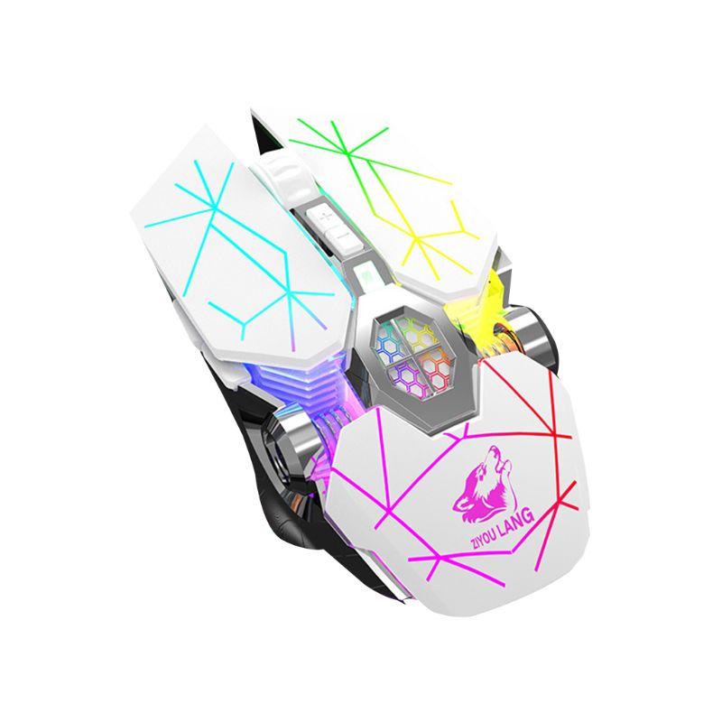 X13 Sạc Không Dây Chuột Chơi Game Tắt Tiếng Dạ Quang Hay Cơ Học Chuột Chơi Game Bộ