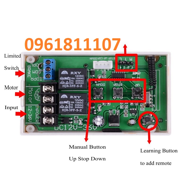Điều khiển đảo chiều động cơ từ xa