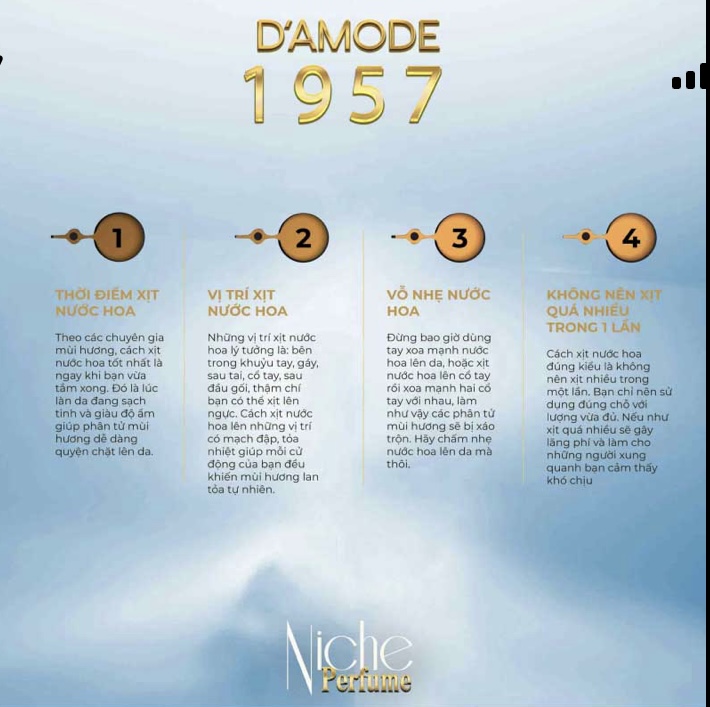 Nước hoa cao cấp độc quyền Damode 1957  50ml