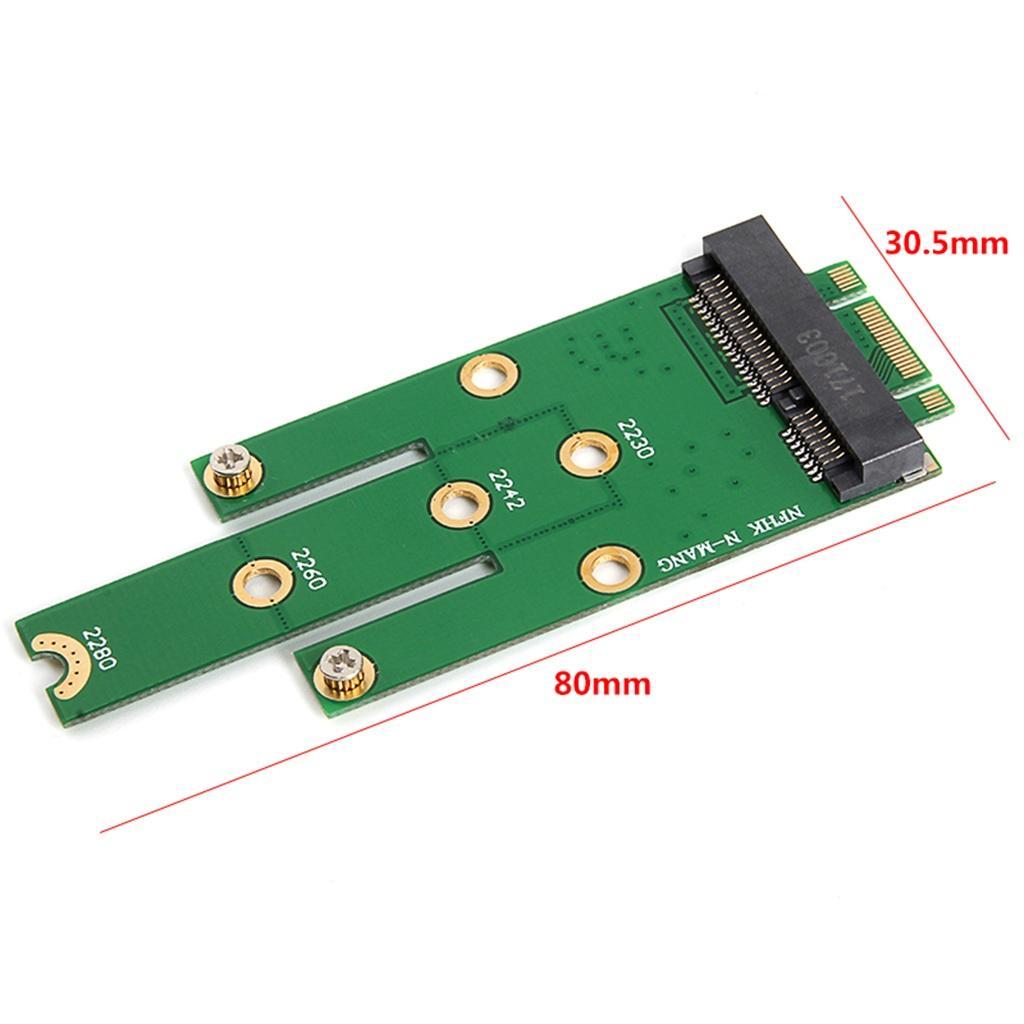 MSATA PCI-E 3.0 SSD to M.2 B Interface Adapter Card for Desktop PC