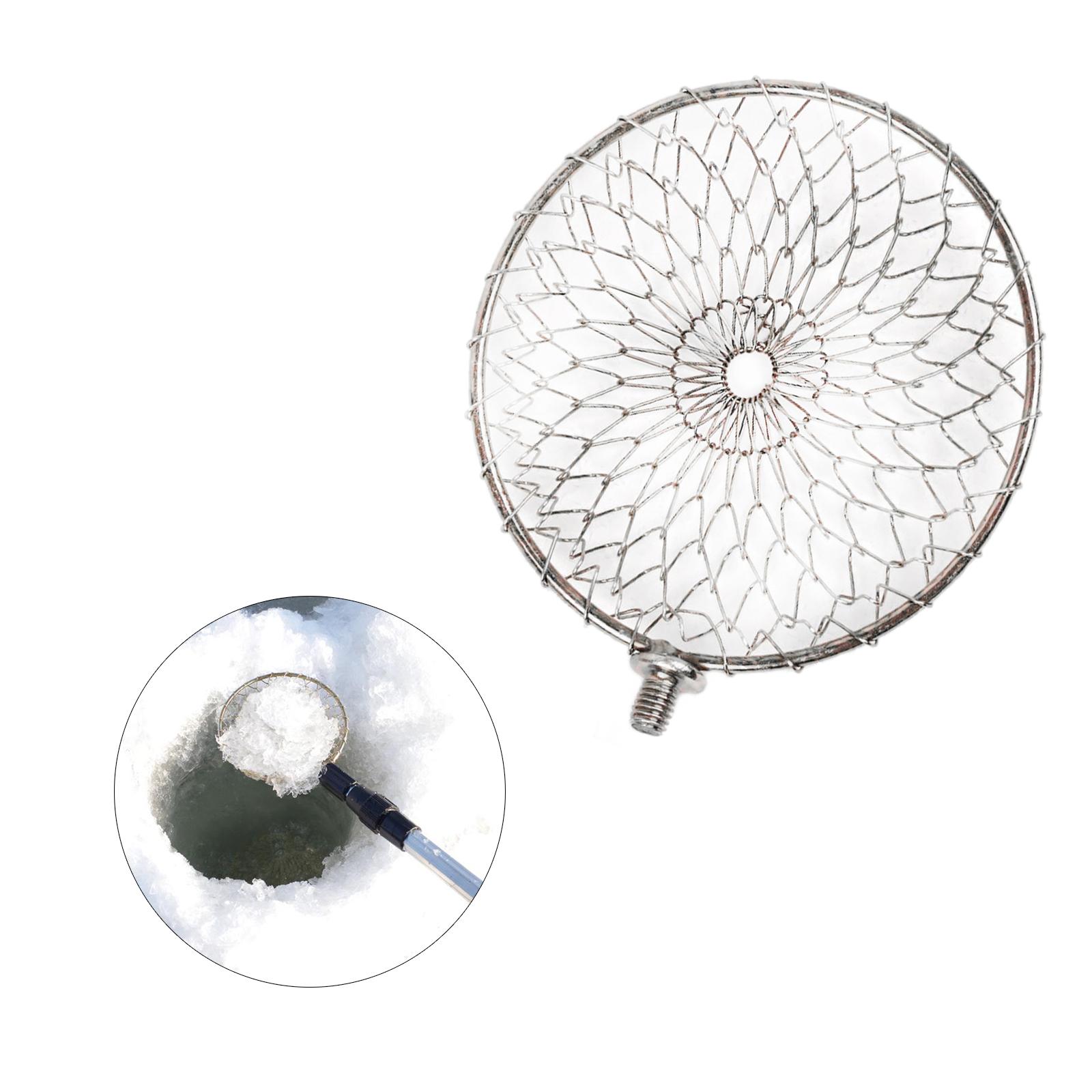 Stainless Steel/Iron Round Frame Fishing Landing Net Head 10/13cm fit Universal Pole Handle Carp Coarse Sea Fishing Tackle Accessories