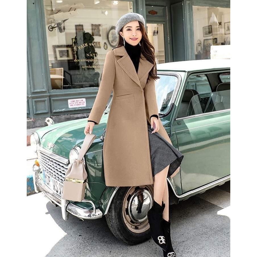 ÁO KHOÁC DẠ KHUY BẤM CỔ VEST SANG TRỌNG