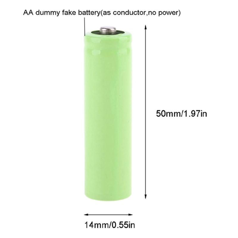 6V LR6 AA Dummy Pin AA Cáp loại bỏ pin với công tắc thay thế pin 4pcs 1.5V AA cho đèn LED Điện tử