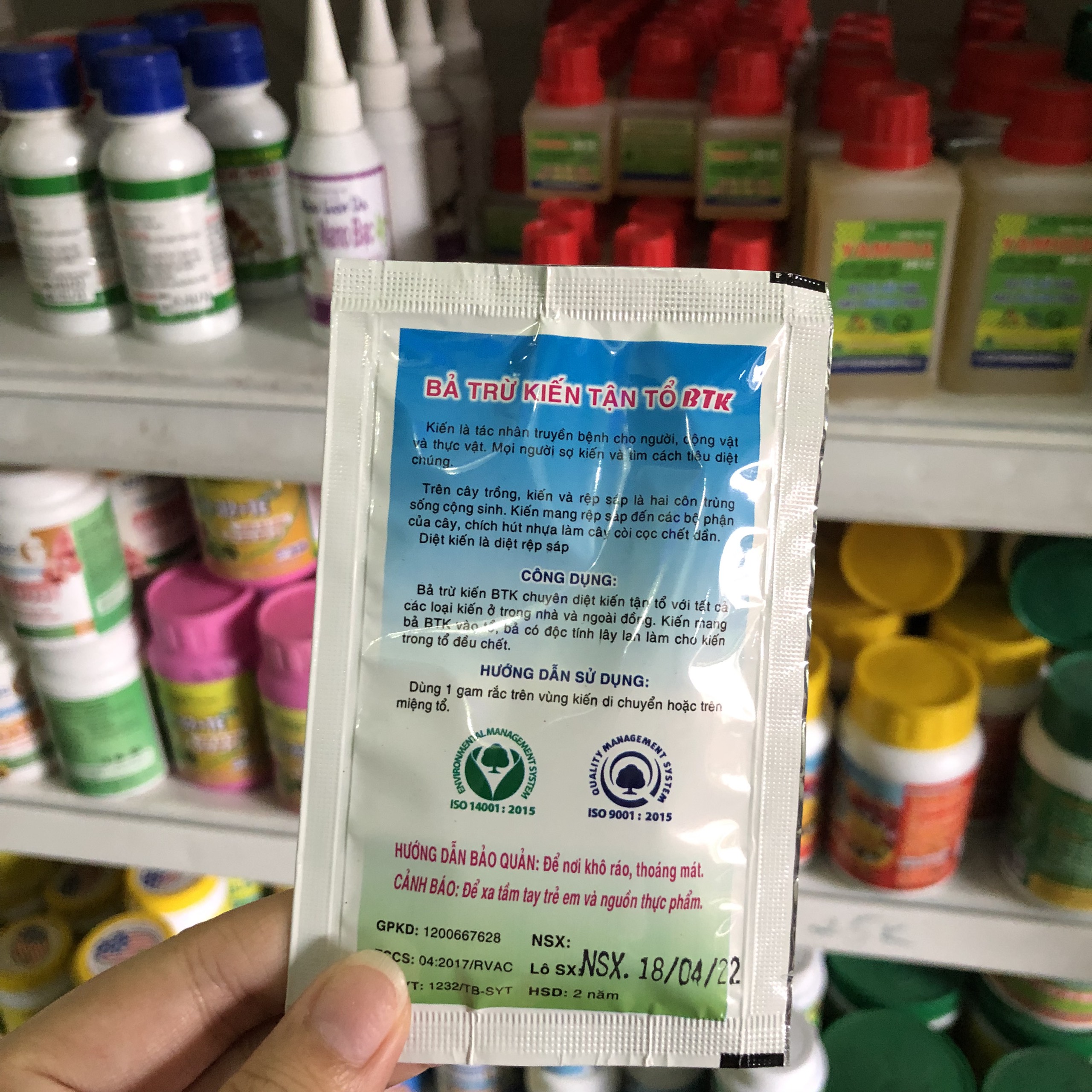 Bả trừ kiến tận tổ BTK gói 5g