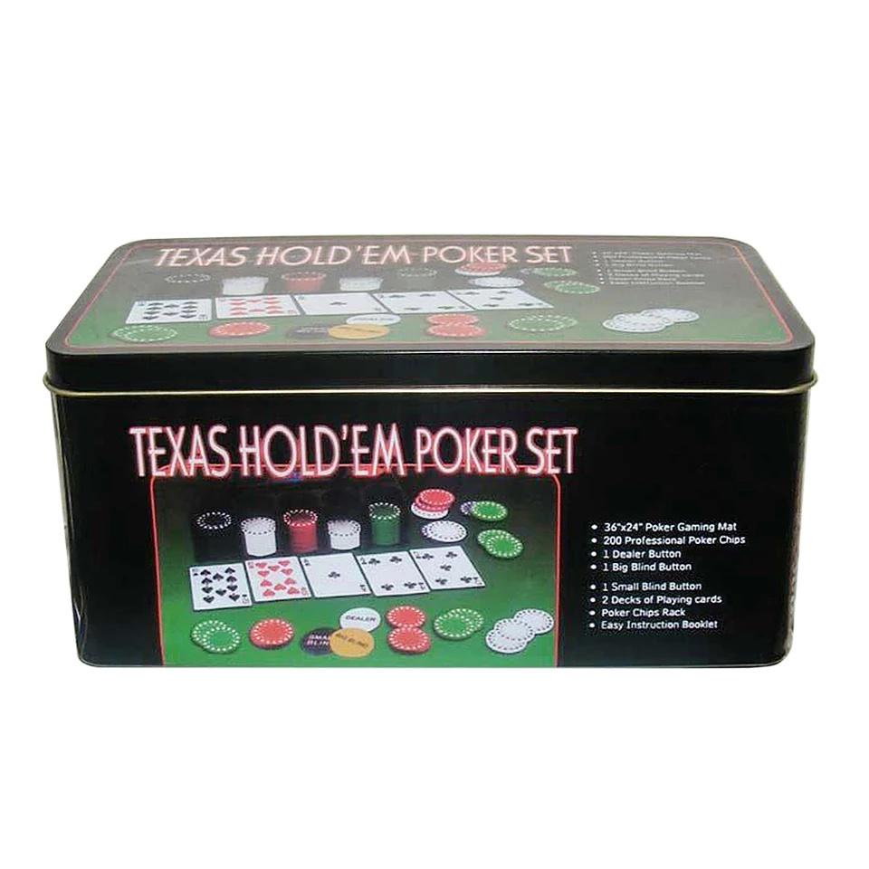 (Vui Tết) Bộ Phỉnh Poker 200 Chips xì dách có số (Phỉnh Poker) thảm Blackjack