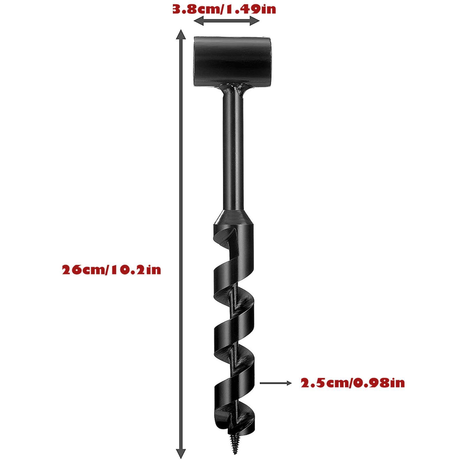 Garden Bits Hole Tool Shaft Drill Manual Drill Bit for Wood Drilling Backpacking