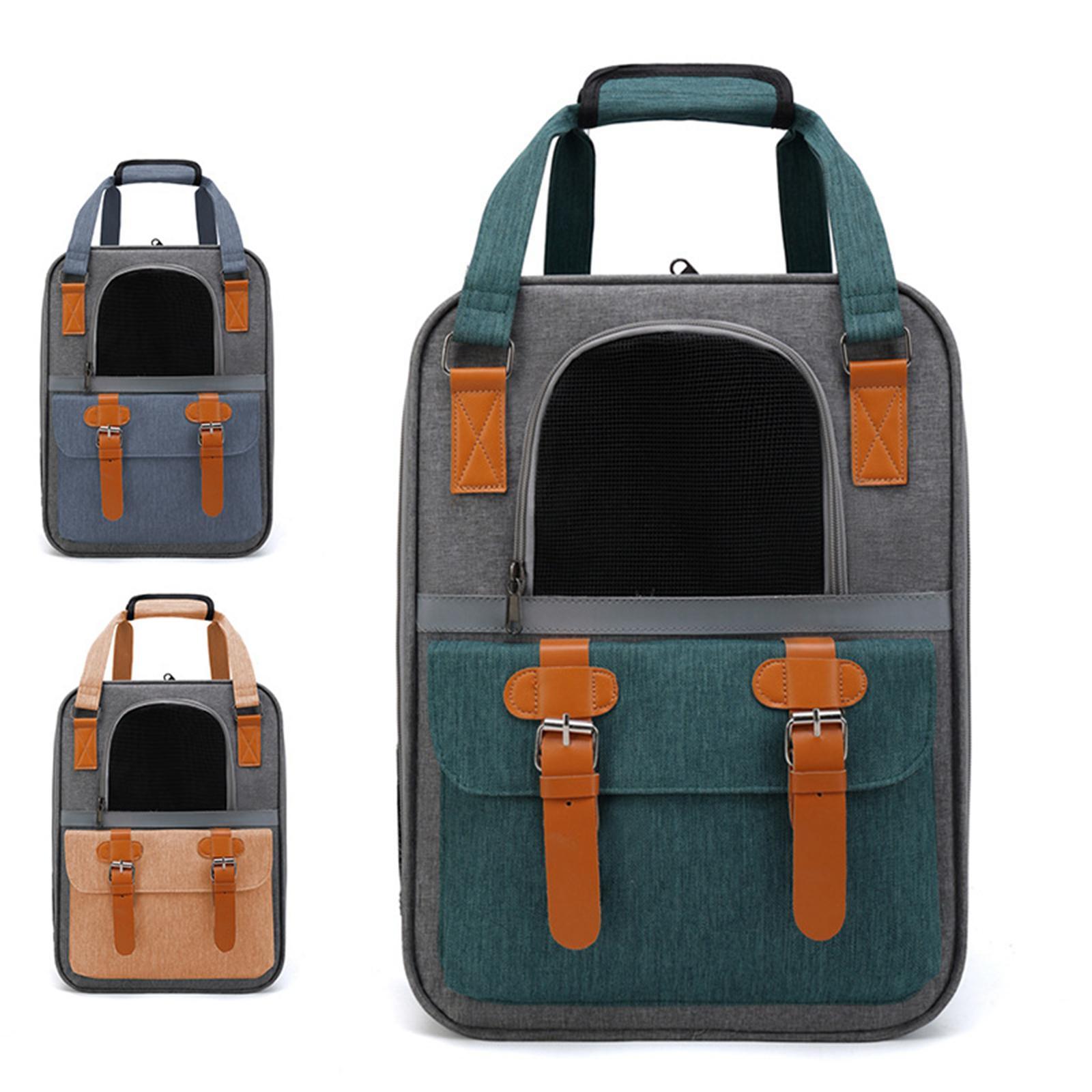 Portable Cat Carrier Backpack Dog Travel Bag with Shoulder Strap for Kitten