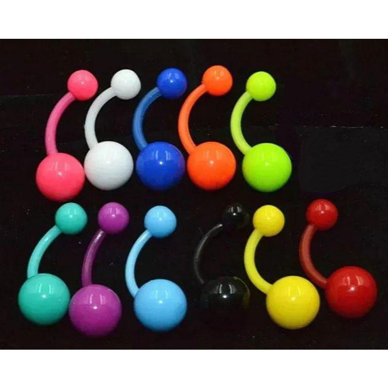 Khuyên Rốn Nhiều Màu - Nhựa sinh học cao cấp - 69STORE