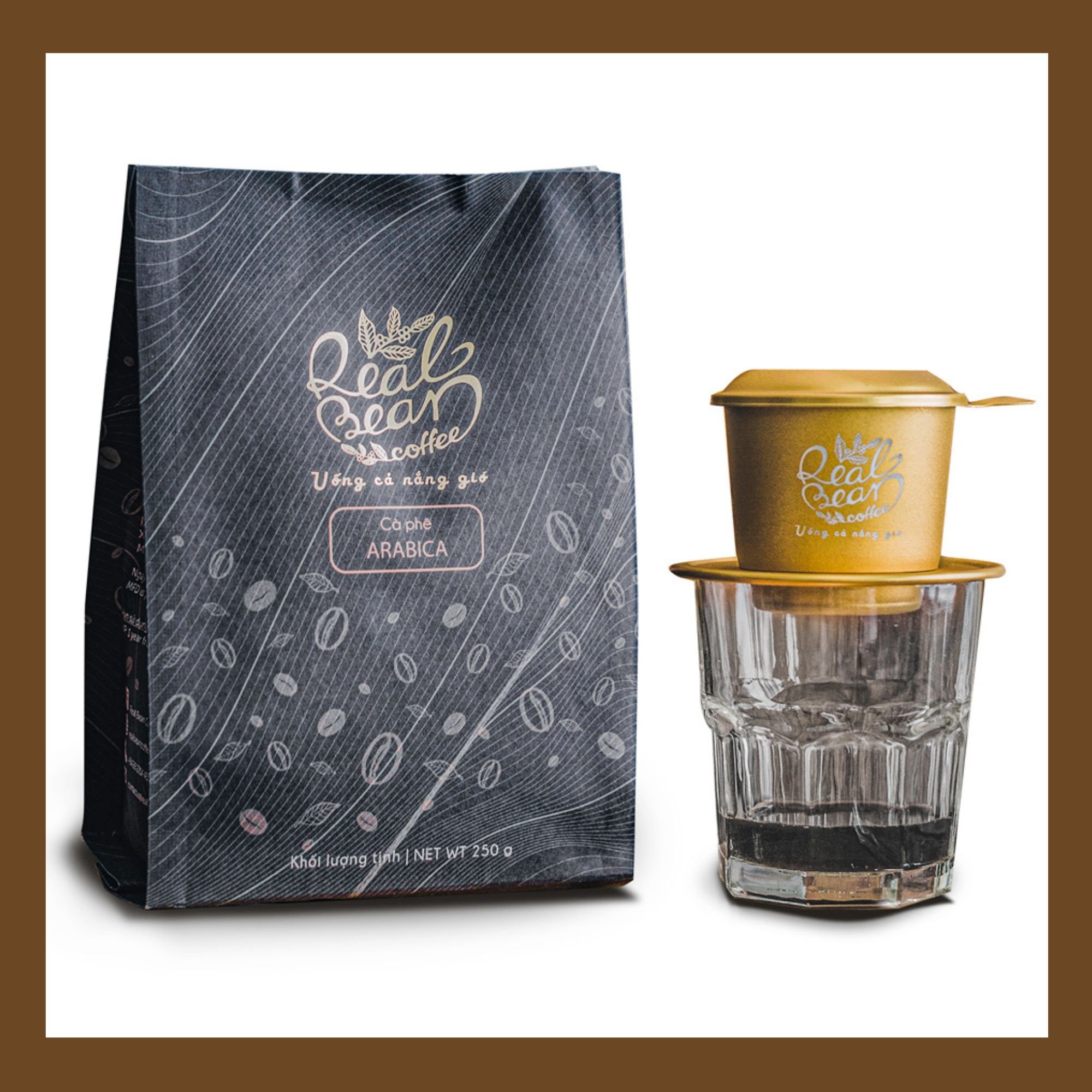 Cà Phê Arabica Rang Xay Nguyên Chất 100% Real Bean Coffee