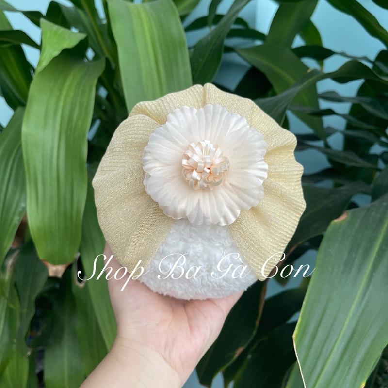 Mũ turban nhũ cho bé