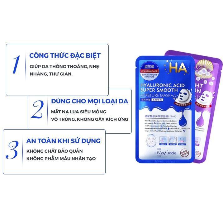 Mặt nạ ha dưỡng ẩm giấy chống lão hóa dưỡng da giảm mụn trắng da LUVELA MN02o