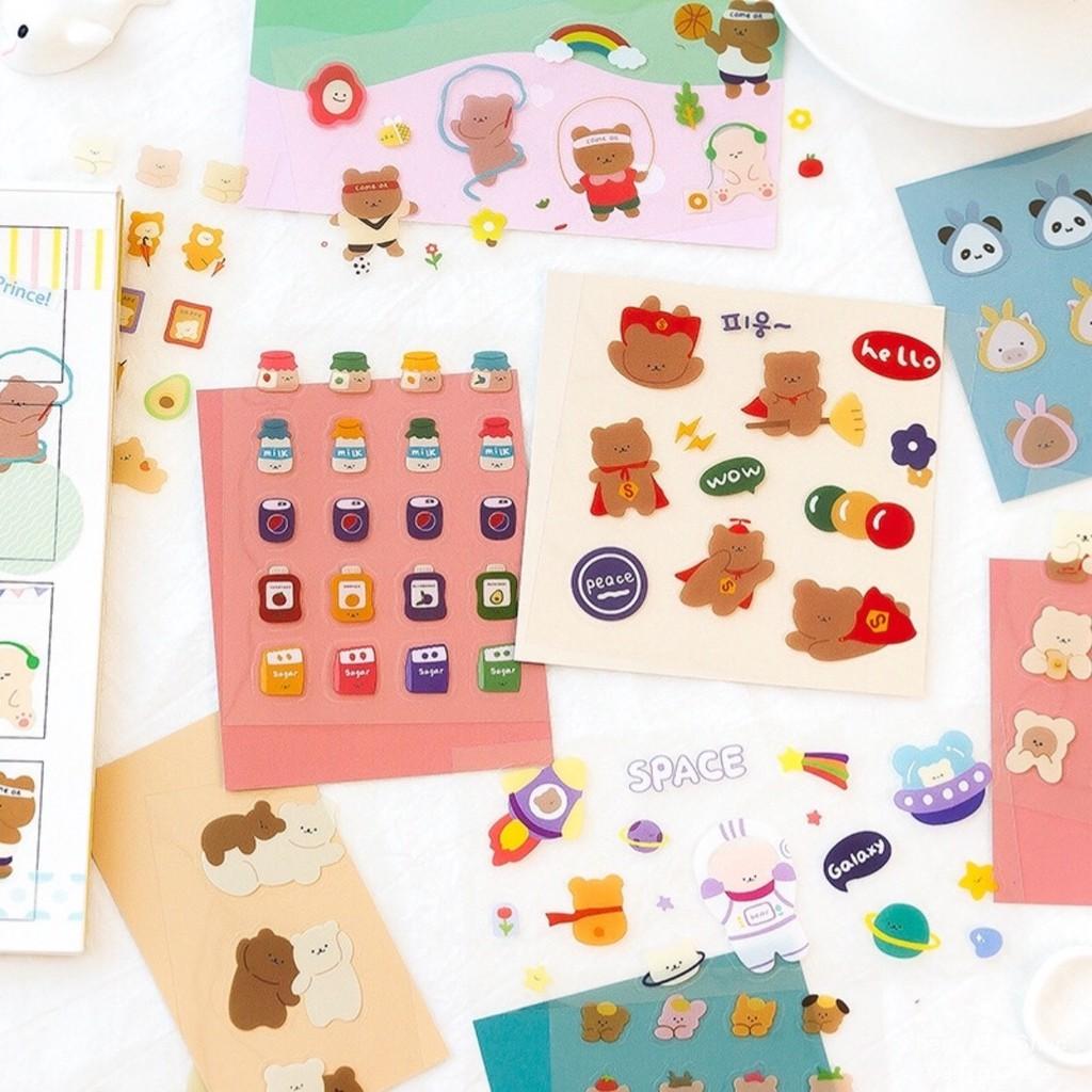 Sticker Hình Nhân Vật Hoạt Hình Dễ Thương Dùng Trang Trí Nhiều Mẫu Tự Chọn Đáng Yêu