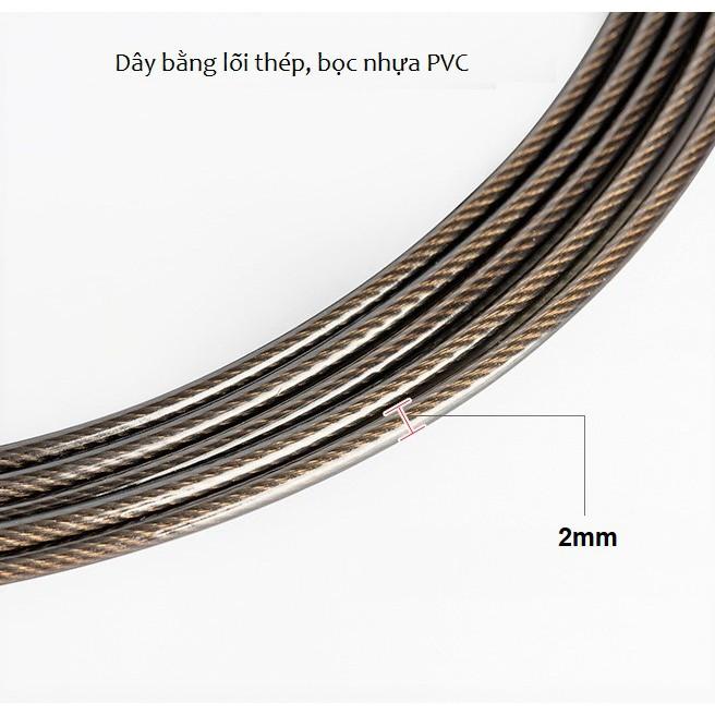 Dây Nhảy Hợp Kim Nhôm, Dây nhảy Thể Dục Lõi thép, Tay Nắm Hợp Kim Nhôm, Vòng Bi Cao Cấp 1ST02101