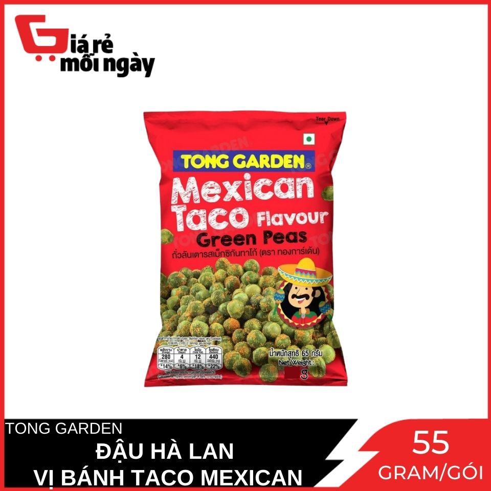 Đậu Hà Lan Vị Bánh Taco Mexican Tong Garden Gói 55g