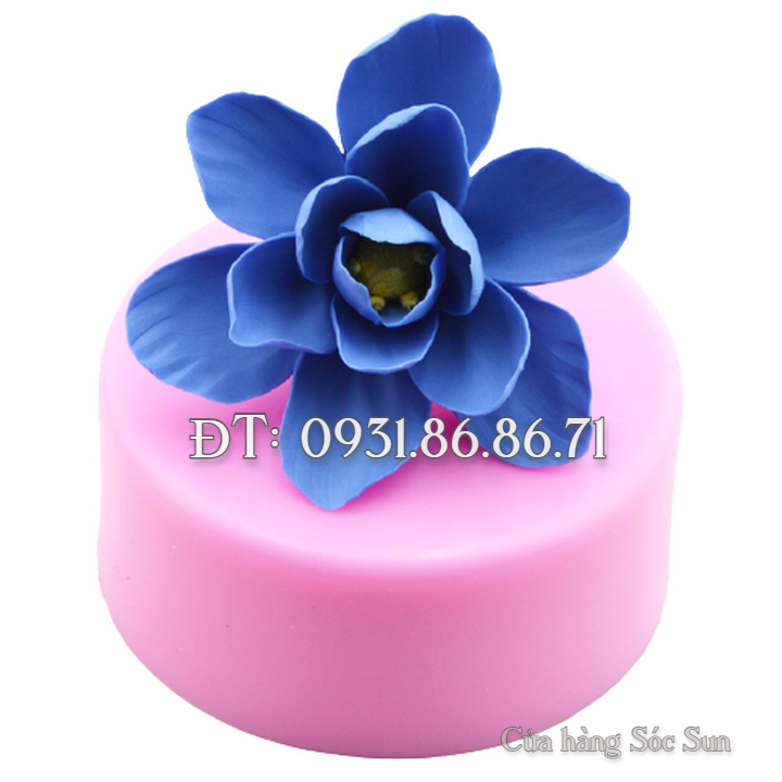 Khuôn silicon hoa ngọc lan cánh tròn loại 11 cm – Mã số 1344