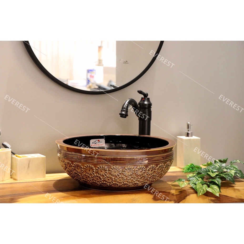 Chậu sứ mỹ thuật - lavabo đặt bàn mỹ nghệ