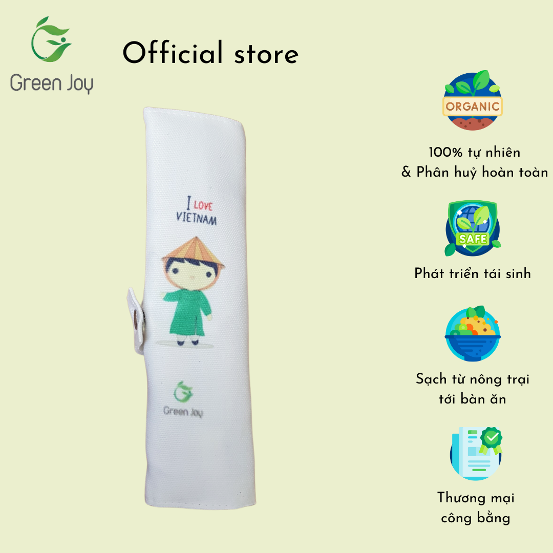 Set dao muỗng nĩa Green Joy (bọc vải)