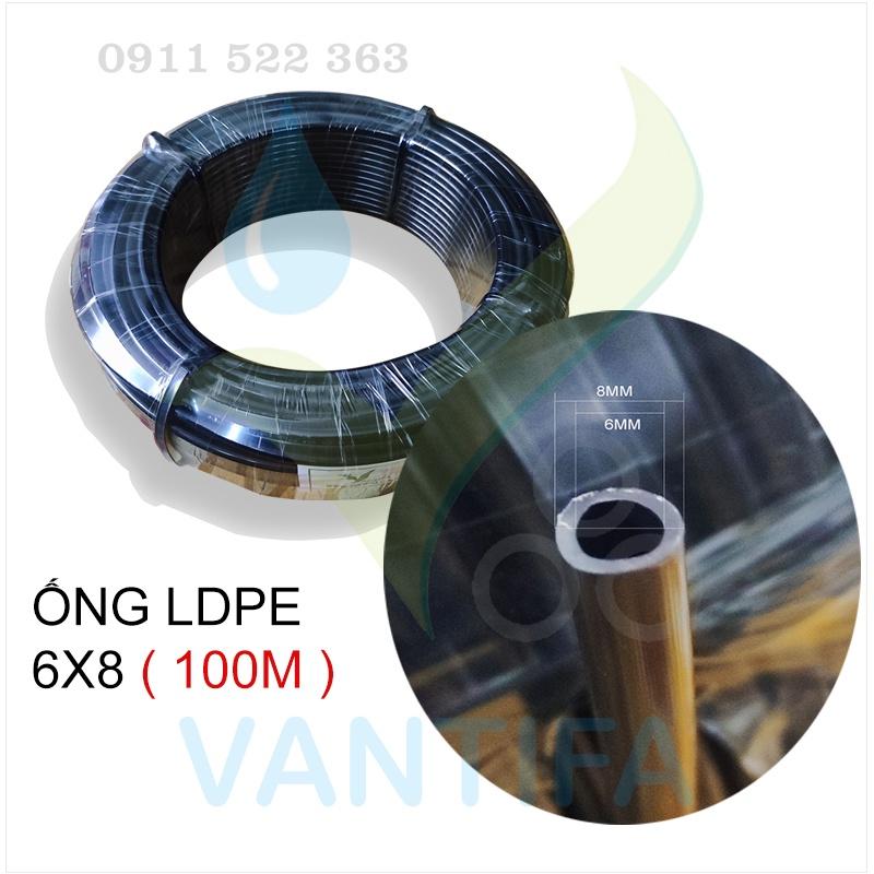 Ống PE 8mm phun sương tưới lan làm mát dẫn khí nén 8 BAR