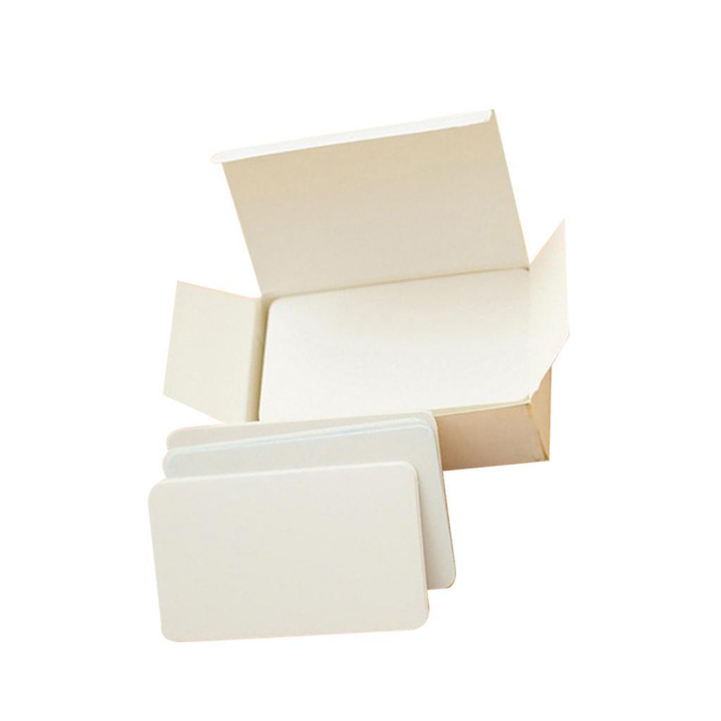 2 Boxes White+Black Paper Blank Index Flash Cards DIY Message, 90 Sheets