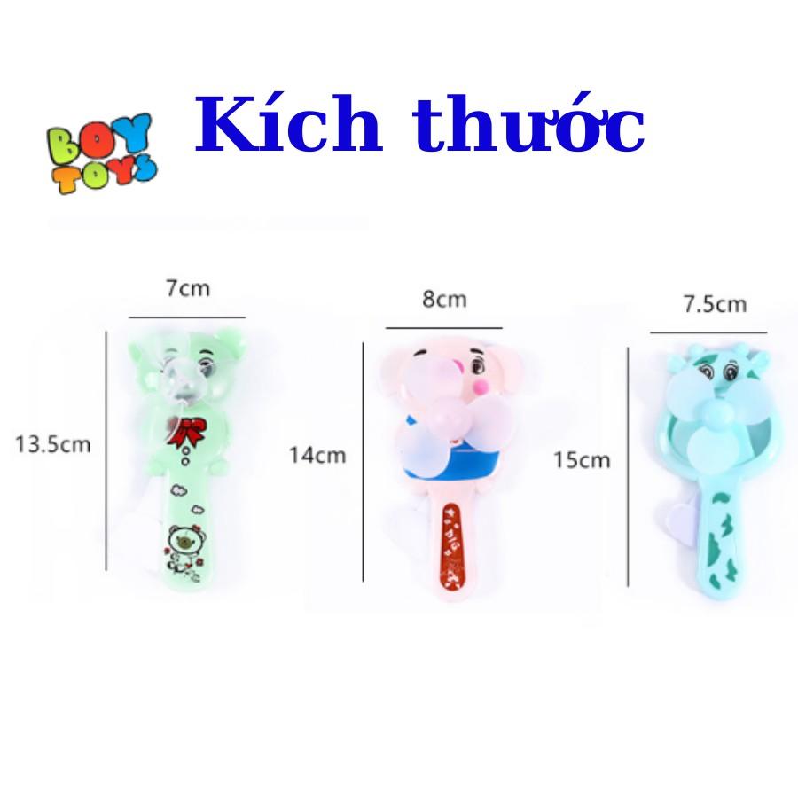 Quạt cầm tay mini hình hươu cao cổ, heo con xinh xắn cho bé