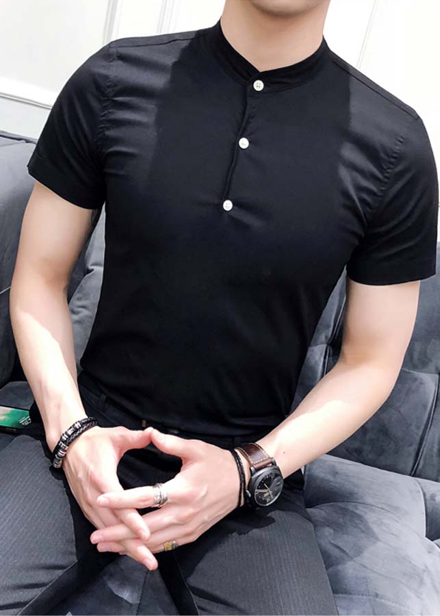 Áo Đũi Nam Đen Trơn AODUIDEN01 - Áo Đũi Đen
