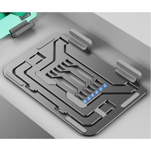 T620 Giá Đỡ iPad, Máy Tính Bảng Gấp Gọn Hỗ Trợ Tản Nhiệt Tốt Từ Nhôm Cao Cấp, Chắc Chắn, Nhiều Nắc Điều Chỉnh