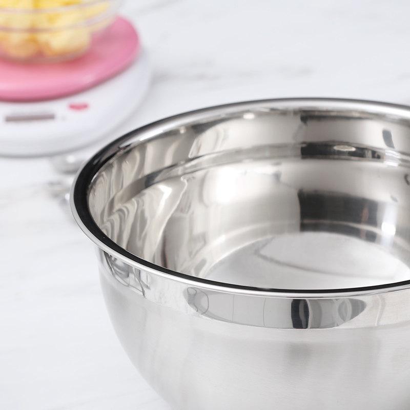 Âu Trộn Bột Tô Thố Bowl Bát Trộn Mặt Nạ Làm Bánh Bằng Inox Chất Lượng Cao - BOWL