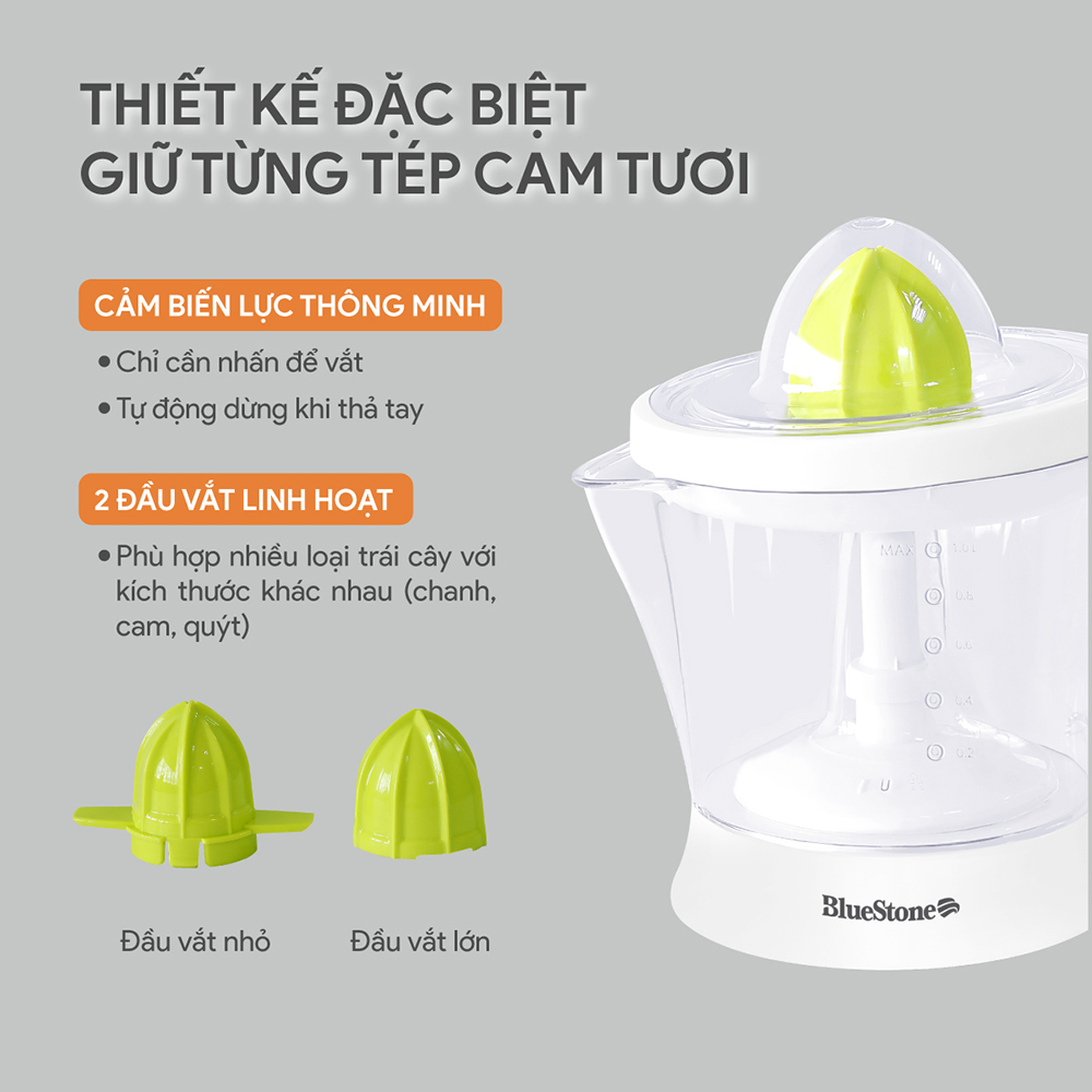 Máy vắt cam Bluestone 1.0 lít CJB-1129 - Hàng chính hãng